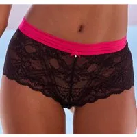 Vivance Panty aus elastischer Spitze mit modischen Kontrastfarben