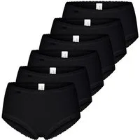 sloggi Midislip 6er Pack 24/7 Cotton Lace (Spar-Set, 6-St) Midi Slip - Baumwolle - Atmungsaktiv - Perfekter Sitz