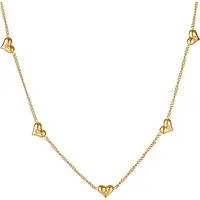 Firetti Herzkette Schmuck Geschenk Edelstahl Halsschmuck Halskette Ankerkette Herz, mit Zirkonia (synth)