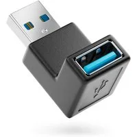 deleyCON deleyCON USB 3.0 Winkel Adapter - 90° Grad Winkeladapter - A-Stecker USB-Adapter