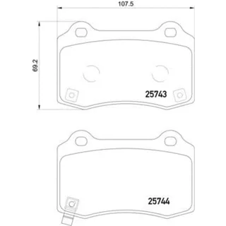 Hella Bremsbel?ge hinten Hyundai Genesis Jeep Grand TESLA Model