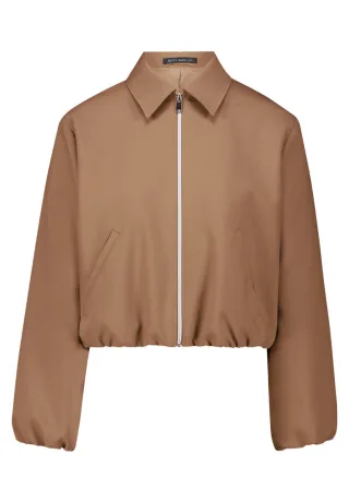 Betty Barclay - Kurze Jacke mit Zipper braun - Gr. - 36