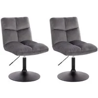 HOME DELUXE Polsterstuhl Pokerstuhl ACE 2er - 8er Set - höhenverstellbar (2 Stück, 2 St), Barstuhl Samtstuhl Esszimmerstuhl