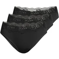Nina Von C. Jazz-Pants Slips 3er Pack Romance (Spar-Set, 3-St) Jazz Pants - Atmungsaktiv - Details aus floraler Spitze
