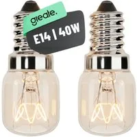 greate. Spezialleuchtmittel 2er Pack E14 Backofenlampe 40W 300 Grad hitzebeständig - Glühbirne, 2 St., warmweiß, warmweiß