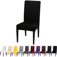 BTTO Stuhlhusse Stuhlhusse Universal Stretch Stuhlbezug Stuhlüberzug,Einfarbig, Elastische Stretch Husse