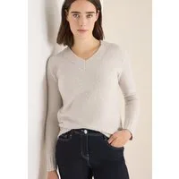 CECIL Strickpullover Bouclé V-Neck