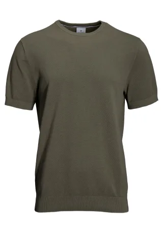BASEFIELD - Rundhals T-Shirt 1/2 Arm moss green - Gr. - 3XL