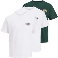 Jack & Jones Rundhalsshirt JJAERO TEE SS CREW NECK 3PK MP (Packung, 3-tlg) Baumwolle, regular fit