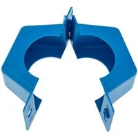 Schlösser Wasserzähler Plombierschelle 3/4 Zoll, blau, unbeschriftet, 2-teilig