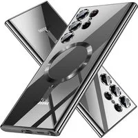 MSM Handyhülle Hülle für Samsung Galaxy S24 Ultra MagSafe Schutz Hard Case TITAN