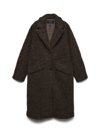 VERO MODA - VMELENA LONG COAT NOOS Chocolate Torte - Gr. - M