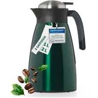 Blumtal Isolierkanne Thermoskanne Carla - 1L Bruch- und auslaufsicher, 1 l, Quick Tip Verschluss, BPA-frei, hält Getränke stundenlang warm & kalt