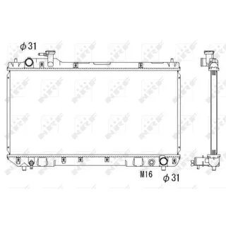 NRF Motork?hler gel?tet Toyota Rav 4 1 2,0 53275
