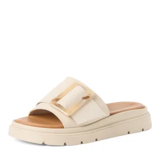 Tamaris - Da.-Pantolette ivory nubuc - Gr. - 40