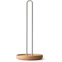 Continenta Küchenrollenhalter Gummibaum-Sockel, (1-St), Ø14x31,6 cm, Silikonfüße, auch für XL-Rollen