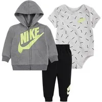 Nike Sportswear Erstausstattungspaket JDI TOSS 3PC FZ PANT SET (Set, 3-tlg) 3-teiliges Set, für Babys, auch in großen Größen