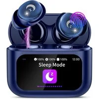 VEKJ Ultraleichte Schlafkopfhörer Bluetooth 5.4 mit Noise Cancelling In-Ear-Kopfhörer (Kabellose Mini Earbuds mit Bluetooth 5.4 garantieren stabile Verbindung und nahtloses Musik-Streaming ohne Unterbrechung., Kabellose Mini mit IPX7, Deep Bass & bis