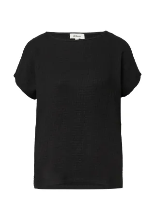 s.Oliver - T-Shirt schwarz - Gr. - 38