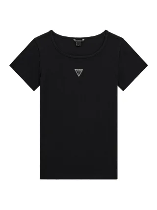 Guess Kids - SS KNIT TOP_MINIME Jet Black A996 - Gr. - 10