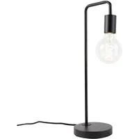 Qazqa Tischleuchte Facil, ohne Leuchtmittel, Warmweiß, QAZQA Tisch­leuchte, e27, Schwarz, Stahl, Modern