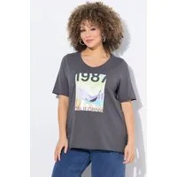 Ulla Popken T-Shirt T-Shirt California V-Ausschnitt Halbarm