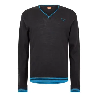 Puma - Pullover Top für Herren, V-Ausschnitt (Schwarz)