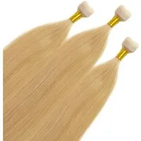 hair2heart Echthaar-Extension Premium Mini Tape Extensions #9/0 Lichtblond 40cm
