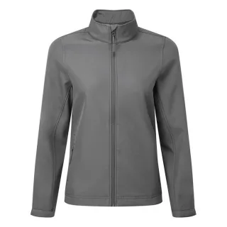 Premier Womens/Ladies Windchecker Recycled Printable Soft Shell Jacket (Dunkelgrau)