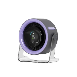 Portable Turbo Fan with Digital Display 100-Speed Mini Air Circulator for Wall Mount & Desktop Use, Quiet and Powerful