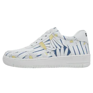 DOGO Sneaker "Dice Low-Top Sneaker Daisy Stripes Damen Sneaker" Handgefertigt