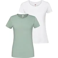 Fruit of the Loom Rundhalsshirt Lady Fit Premium (Packung, 2-tlg., 2er-Pack)