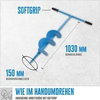 Güde Erdbohrer Güde Handerdbohrer GH 150 Erdbohrer Erdlochbohrer 94136