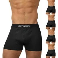 normani Retro Boxer 6 Stück Retro Boxershorts aus Baumwolle Unterhose aus atmungsaktiver Baumwolle