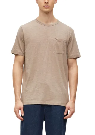s.Oliver Red Label - T-Shirt mit Brusttasche beige - Gr. - M