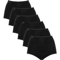 sloggi Maxislip 6er Pack 24/7 Cotton (Spar-Set) Maxi Slip - Baumwolle - Atmungsaktiv - Perfekter Sitz