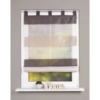 Rollo Home Wohnideen Schlaufenraffrollo Querstreifen, HOME WOHNIDEEN, Lichtschutz, standard
