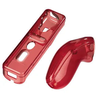 Hama Hardcase-Set für Nintendo Wii Fernbedienung Transparent-Rot