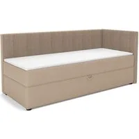 Deine Möbel 24 Boxspringbett RICO Boxbett mit Bettkasten, Tagesbett mit Schlaffunktion (ideal für Jugendliche & Erwachsene, 1-St., Modernes 2-in-1 Design Schlafsofa & Bett), 90x200 100x200 Schwarz Grau Rosa Beige Ecru Anthrazit Cord Velour