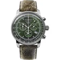 ZEPPELIN Chronograph 100 Jahre 8680-4, Armbanduhr, Quarzuhr, Herrenuhr, Datum, Stoppfunktion, Made in Germany
