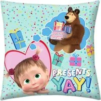 Masha and the bear Dekokissen Kuschelkissen 40 x 40 cm aus Polyester