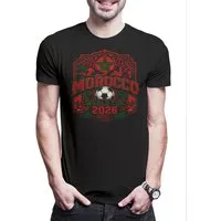 Urban Backwoods Print-Shirt Team Morocco 1 Herren T-Shirt Marokko WM 2026 Maghreb Atlas Marrakech (1-tlg) Berber Casablanca Rouge Vert