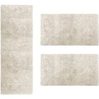 casa pura Hochflor-Bettumrandung Sphinx, 11 Farben, Teppichläufer, ideal im Schlafzimmer, Höhe 9 mm, (3-tlg), Shaggy