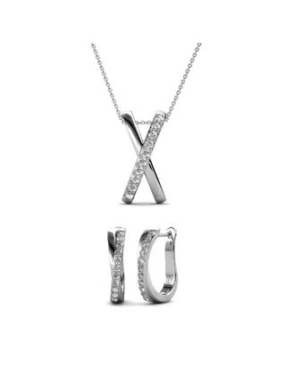 Criss und X Duo Set : Silber und Kristall