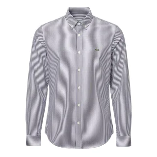 Lacoste - Hemd für Herren, Regulär, Langärmlig (Weiß/Marine)