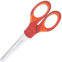 Faber-Castell Papierscheren Grip, Schulschere 20 cm, mit Schutzkappe, für Rechts- und Linkshänder