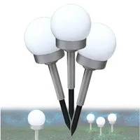 bmf-versand LED Solarleuchte Solarleuchte Garten Kugel Wegeleuchte Solarlampe Außen Außenleuchte, Gartenbeleuchtung, Solarkugeln, LED fest integriert, Neutralweiß, Wegeleuchten Solar