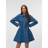 Vero Moda Jeanskleid VMJESSIE LS SHORT DENIM DRESS NOOS Baumwollmischung