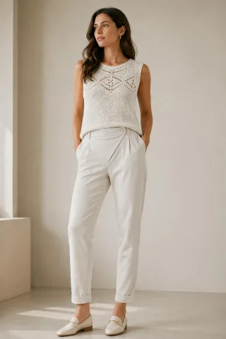 Jane Lushka - Valentine pants technical jersey sand - Gr. - M