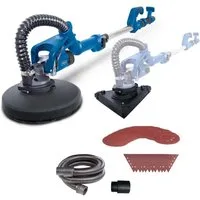 Scheppach Deckenschleifer DS930, max. 7500 U/min, 7500 U/min, 2500 m/min, (Set, 29-tlg), 2in1Trockenbauschleifer Langhalsschleifer